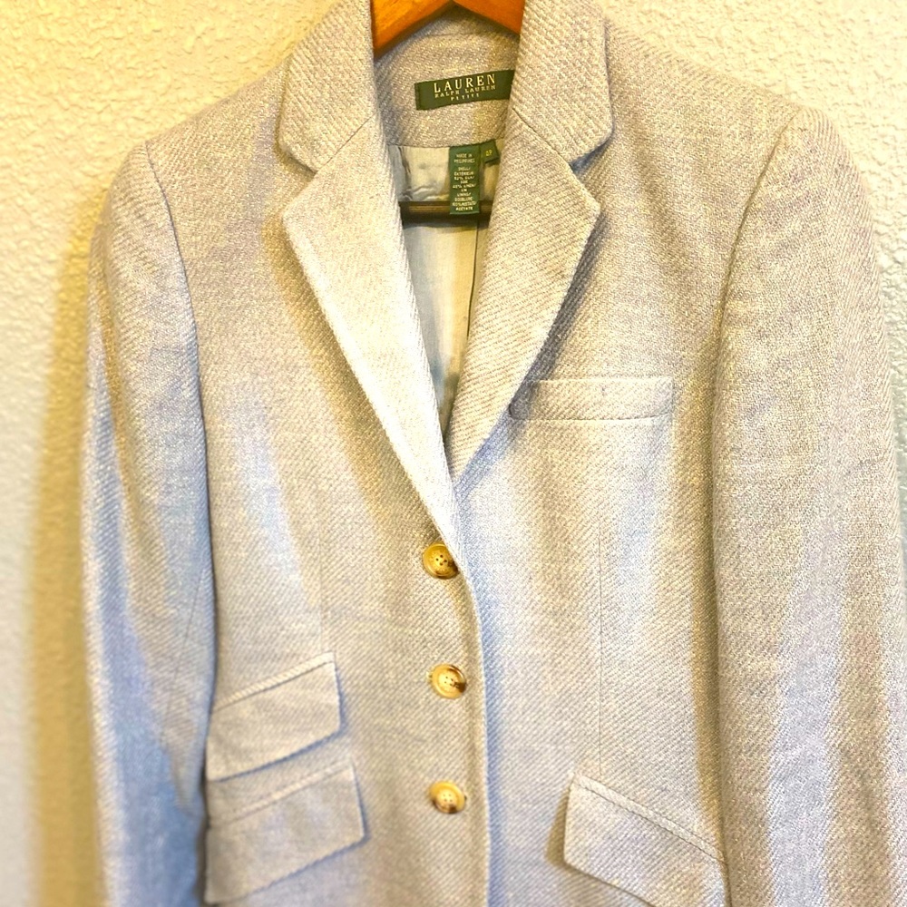 Ralph Lauren size 4 petite silk/linen blend blazer